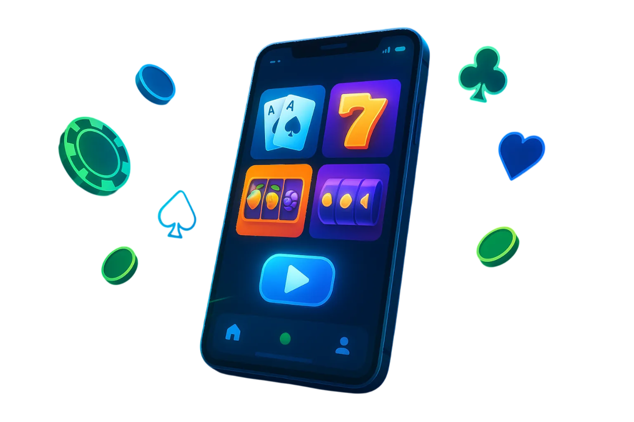 Mobile Casino-App mit benutzerfreundlicher Oberfläche und Zugang zu Slots und Spielen