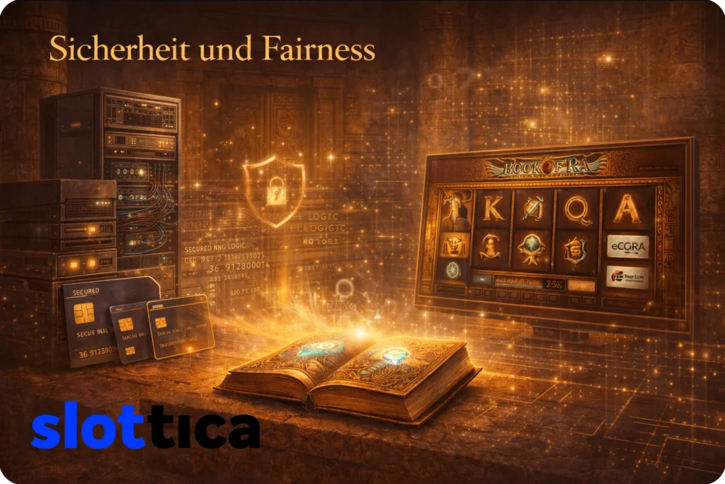 Sicherheit und Fairness bei Book of Ra Deluxe im Slottica Casino