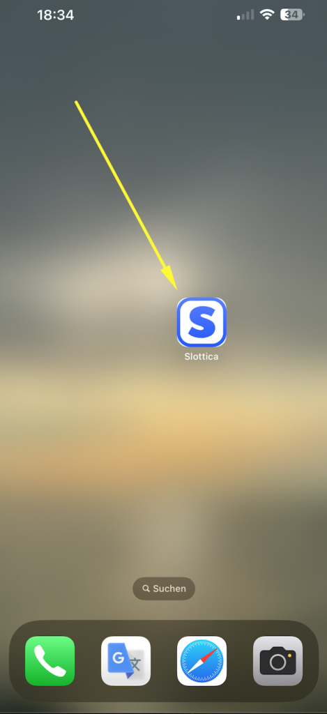 Fügen Sie Slottica zum Home-Bildschirm hinzu