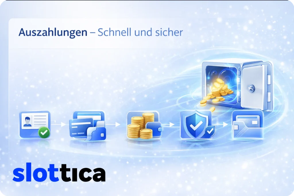 Schnelle und sichere Auszahlungen im Slottica Online-Casino mit geschützten Transaktionen