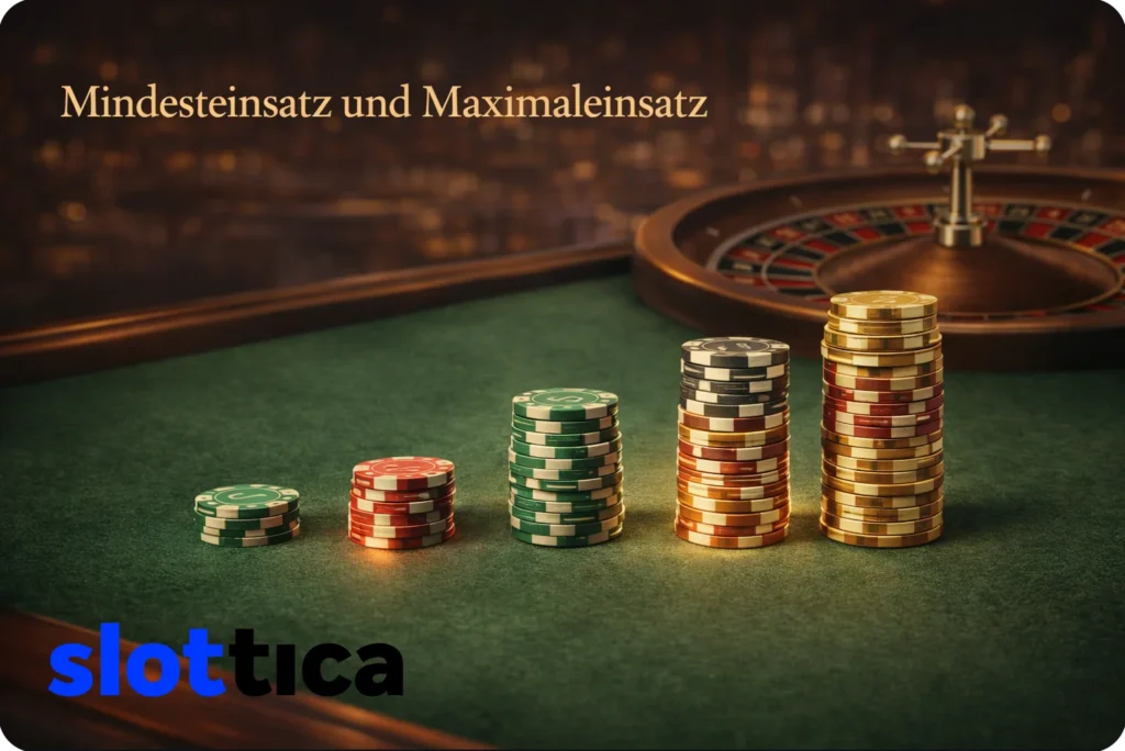 Flexible Einsatzlimits beim European Roulette mit unterschiedlichen Chip-Höhen