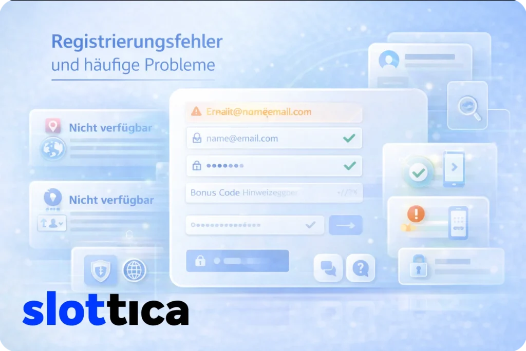 Häufige Registrierungsfehler bei Slottica und übersichtliche Lösungen während der Kontoerstellung
